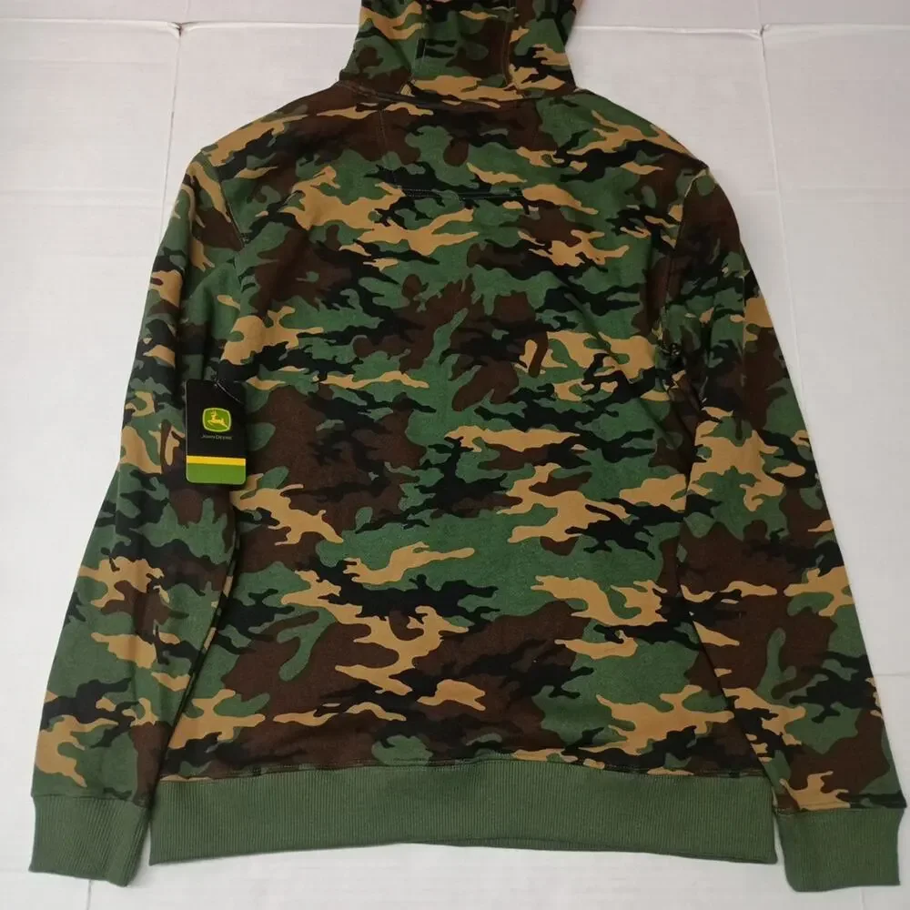 John Deere Core Graphic‎ Logo Hoodie Camouflage Men's Size S Small